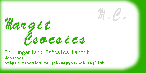 margit csocsics business card